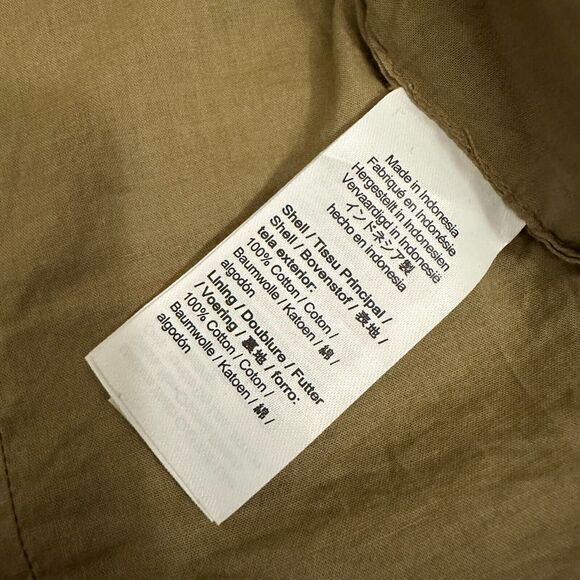 MADEWELL Button-Front Vest (Re)generative Chino Dark Khaki Twill NWT - Picture 9 of 12